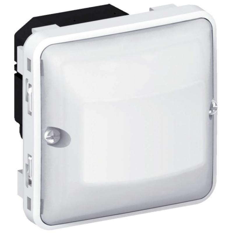 Détecteur de mouvements étanche toutes lampes avec neutre 3 fils 230v~ plexo composable ip55 - gris et blanc_0