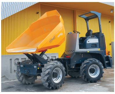 Dumper à pneu robuste, charge utile 6000 kg, utilisé pour le transport et évacuation des matériaux - GIRABENNE 3500 l - disponible en location_0