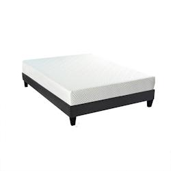 Ensemble   Matelas Mémoire de forme + Sommier Bois 180x200 cm ABSOLU BELLECOUR - blanc 4VP.AB.K15.1820_0