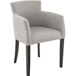 France Mobilier CHR Fauteuil Léa pour hôtel restaurant 55 x 55 x 84cm Gris Clair - 3760326521104_0