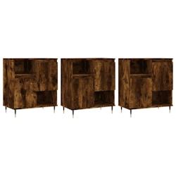 Helloshop26 - Buffet bahut commode armoire meuble de rangement organisateur cuisine salle de séjour salons 3 pcs bois d'ingénierie 02_0037067 - 3000_0