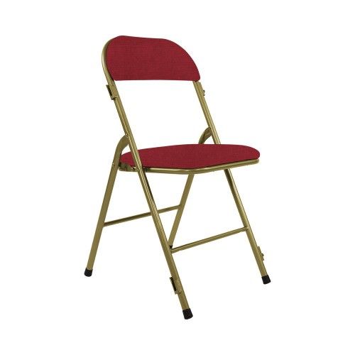 Hortense - chaise pliante - vif furniture - bronze/bordeaux_0
