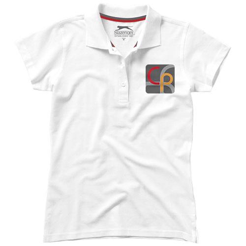 Polo manches courtes femme Advantage 33099015 - col côtelé, patte 4 boutons, maille piquée 100% coton_0