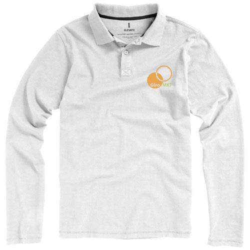 Polo manches longues pour homme Oakville - 100% coton - Maille piquée - 200 g/m²_0