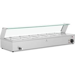 Royal Catering - Royal Catering Bain Marie Professionnel 6 x 3.5 L 2100 W Électrique INOX Thermostaté - 4062859164957_0