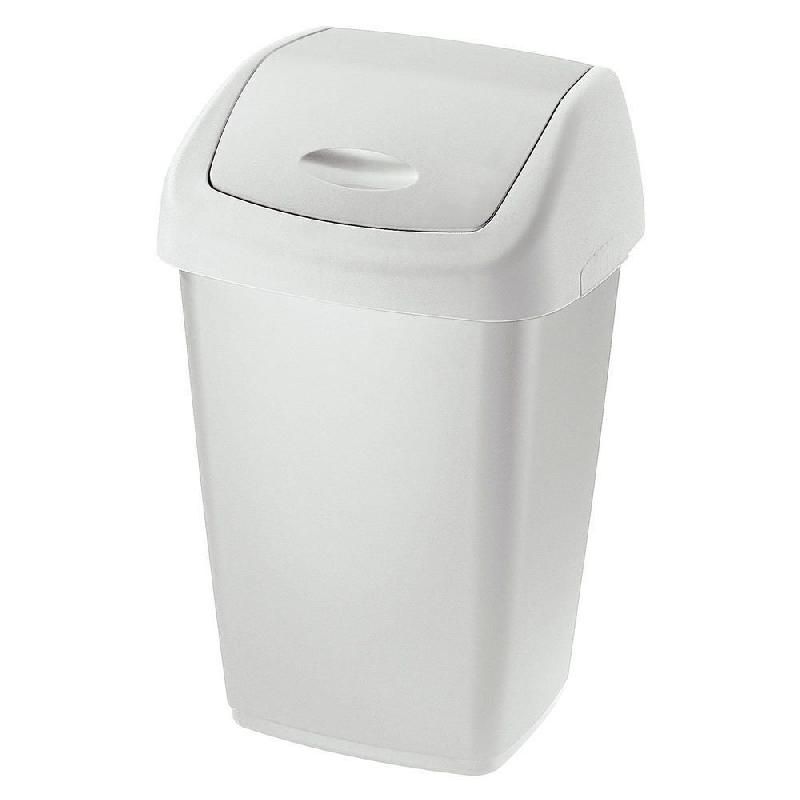 RUBBERMAID COMMERCIAL PRODUCTS POUBELLE À COUVERCLE BASCULANT - BLANCHE - 50 LITRES