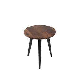 SIT Möbel Table d'appoint Tom Tailor | Plateau en manguier naturel | Pieds en bois noir | L 40 x P 40 x H 46 cm - multicolore Bois massif 12844-01_0