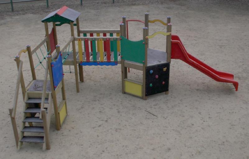 Structure de jeux JA09 - tour avec toboggan pour enfants de 2 à 6 ans_0