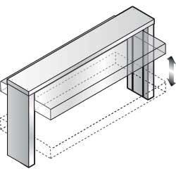 Superstructure avec coupole, remontée auto options et accessoires 1120x625xh560 - IN/CM12_0