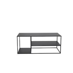 Table basse en acier 120 x 50 cm Staal noir Venture Home - noir 7350107087996_0
