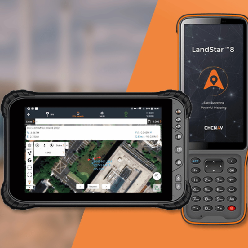 Tablette de terrain équipée d'une interface graphique intuitive - LandStar 8 - Application de collecte de données pour Android et contrôleurs CHCNAV_0