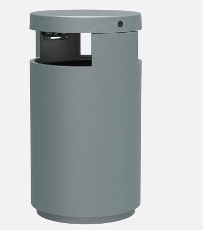Urbus - Cendrier corbeille Larusdesign - Fonte et acier - Capacités 32L et 80L - Option cendrier 1L_0
