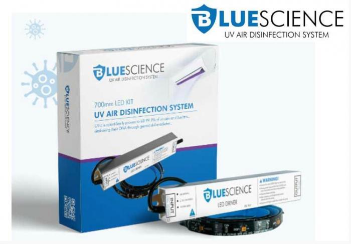 Bande de desinfection d'air led uv-c 700mm x07-001 bluescience_0