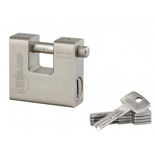 CADENAS BLINDÉ ACIER THOR - 84 MM - 5 CLÉS FTH THIRARD