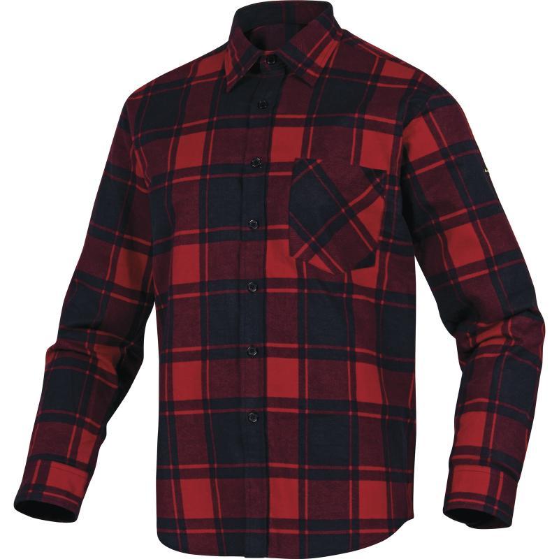 Chemise de travail en coton flanelle - Ruby - manches longues et 1 poche_0