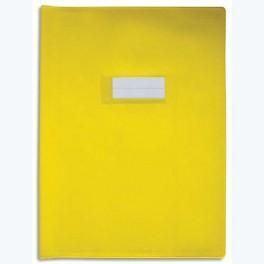 ELBA PROTÈGE-CAHIER EN PVC LUXE OPAQUE GRAINS LOSANGE ÉPAISSEUR 20/100È FORMAT 24X32CM JAUNE