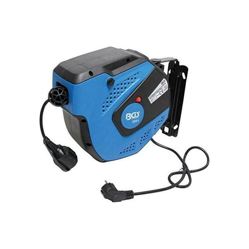 Enrouleur de câble automatique 15 mètres - BGS3321 avec arrêt automatique et fixation murale_0