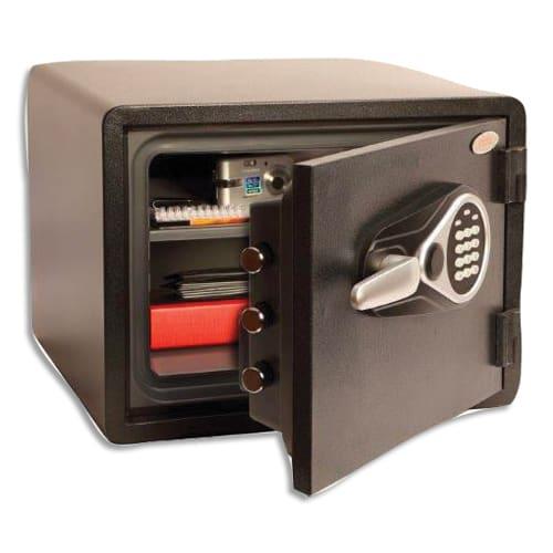 Phoenix coffre-fort de sécurité titan aqua 24 litres, serrure électronique. Dim. L47 x h35,6 x p48,3 cm_0
