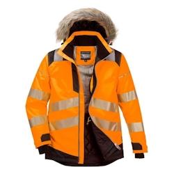 Portwest - Parka de travail chaude pour l'hiver PW3 HV Orange / Noir Taille M - M orange 5036108352272_0