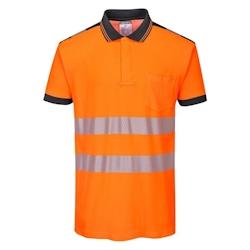 Portwest - Polo manches courtes PW3 HV Orange / Noir Taille M - M textile 5036108287758_0