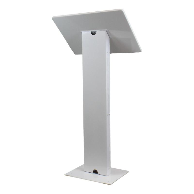Pupitre de conférence métal/plastique Arena - blanc - Bravour® - robuste et stable avec accessoires optionnels_0