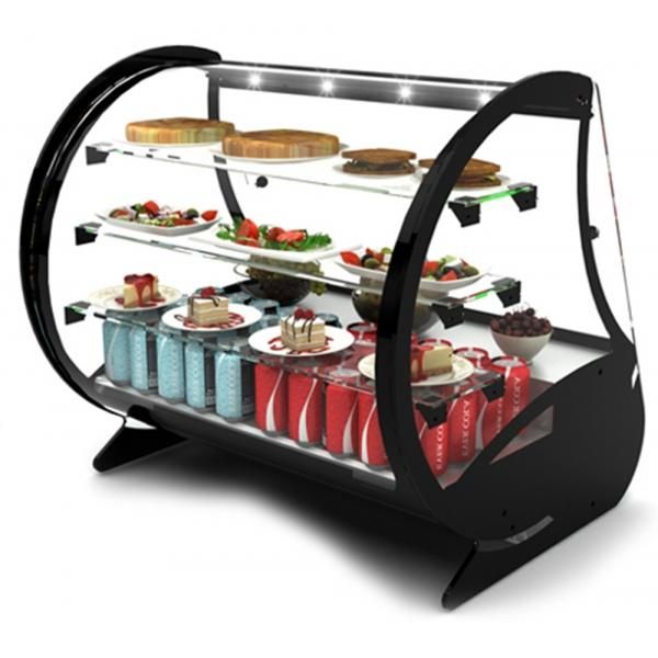 Vitrine réfrigérée de comptoir - 3 étagères en verre indépendantes - Synergies_0