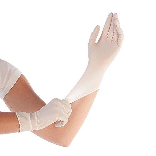 Hygostar - Gants en nitrile Safe Super Stretch, taille L, blanc - Réf : 261101_0