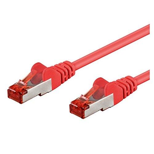 INTELLINET 735247 - Câble RJ-45 Cat6 S/FTP 0,5 m - Couleur rouge - Blindage haute qualité_0