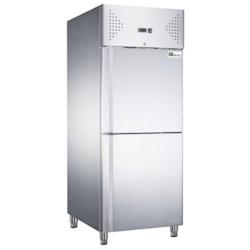 Armoire réfrigérée positive 2 portes pleines 700 L - Inox - AAF7PPNM_0