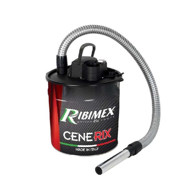 Aspirateur à cendres 1200 W - 18 L avec filtre HEPA interchangeable et bidon en tôle laquée_0