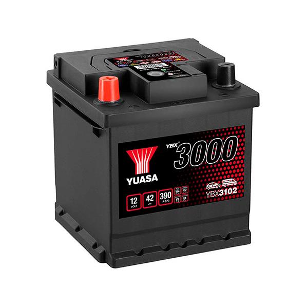 BATTERIE VOITURE YUASA YBX3102 12V 42AH 390A_0