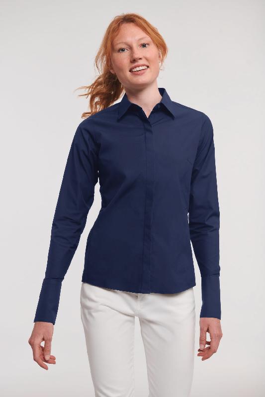 Chemise femme manches longues Ultimate Stretch Russell - Réf: RU960F - confort, élasticité et tenue durable_0