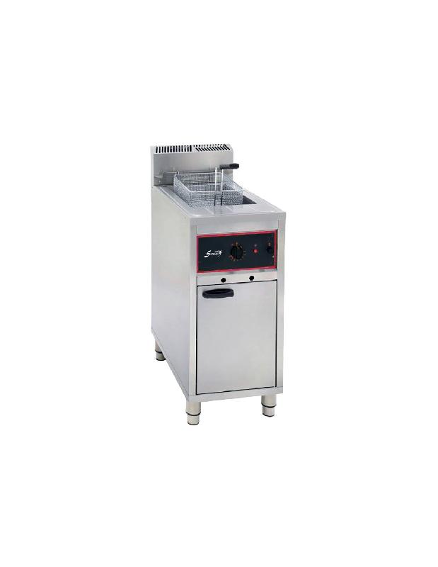 Friteuse gaz - 16 Litres - 1 bac - Acier inoxydable - Thermostat de régulation - FG16_0