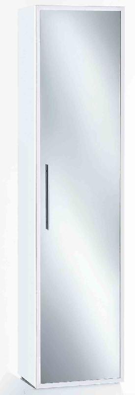 Functio Armoire A Chaussures Avec Miroir Etroite Argente