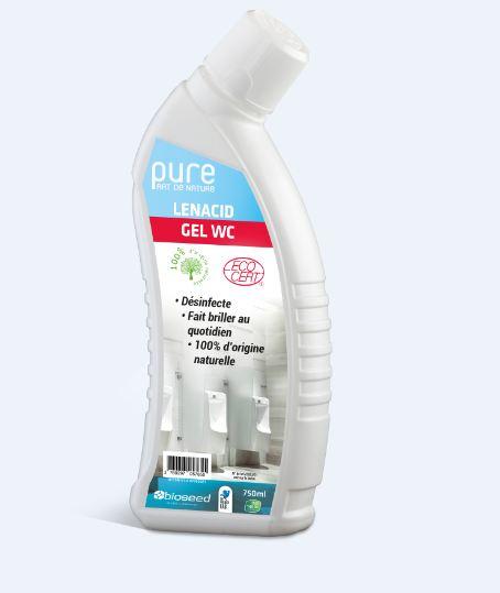 Gel détartrant et désinfectant WC - Lenacid Gel WC non parfumé 750ml - H113_0