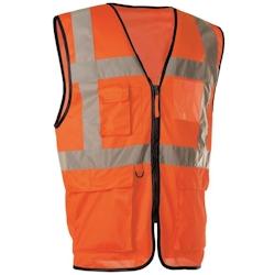 Gilet haute visibilité multipoche orange taille M SINGER - M 102AZB101_0