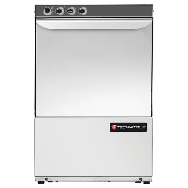 Lave-verres professionnel - panier 400 x 400 - pompe de vidange et adoucisseur - acier inox AISI304 - TECHNITALIA_0