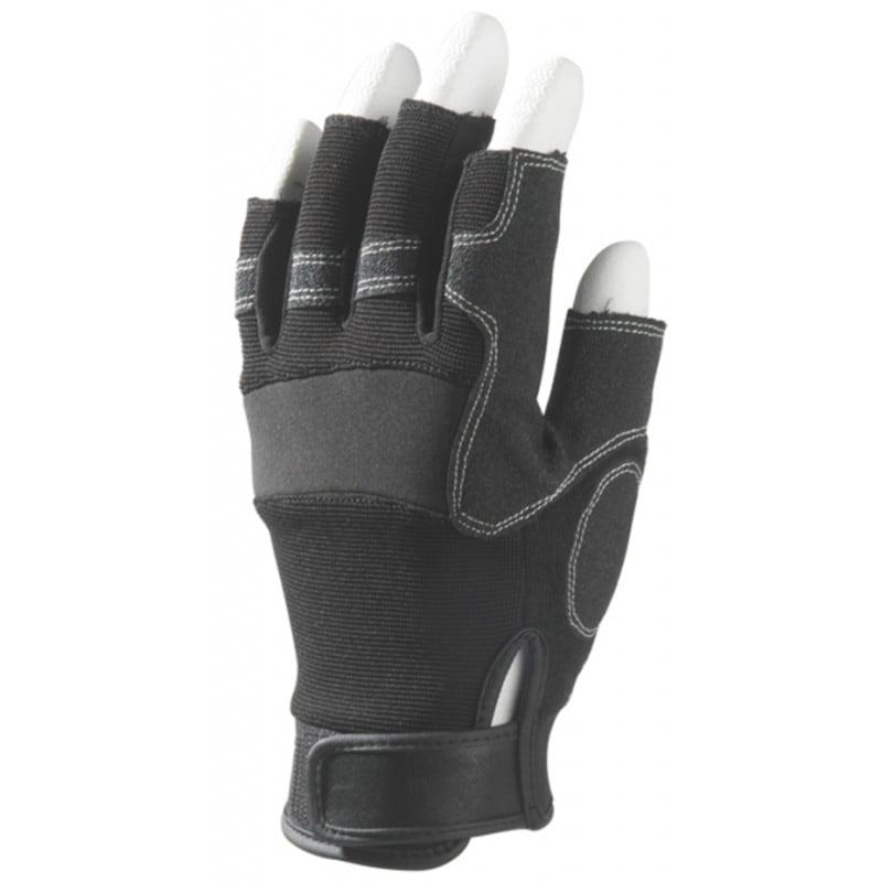 Mitaine EUROSTRONG 990, 5 doigts ouvert synth.Noir, renfort paume - COVERGUARD | MO990_0