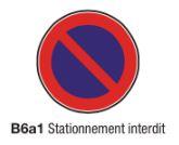 Panneau routier B6a1 - Signalisation stationnement interdit - Formats de 450 à 1250 mm_0