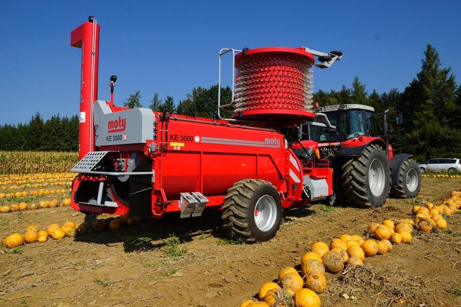 Récolteuse de pépins de citrouilles ke 3000 - moty gmbh - performance 1 à 1.2 ha/h - puissance 88 kw_0