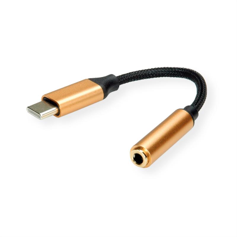 ROLINE GOLD Adaptateur Type C - 3,5mm Audio, M/F, 0,13 m_0