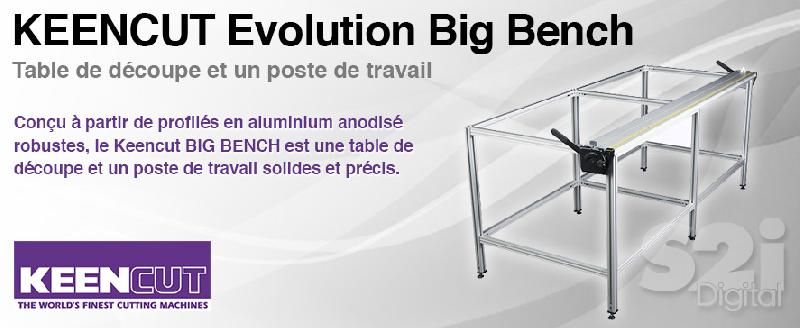 Table de découpe keencut evolution big bench