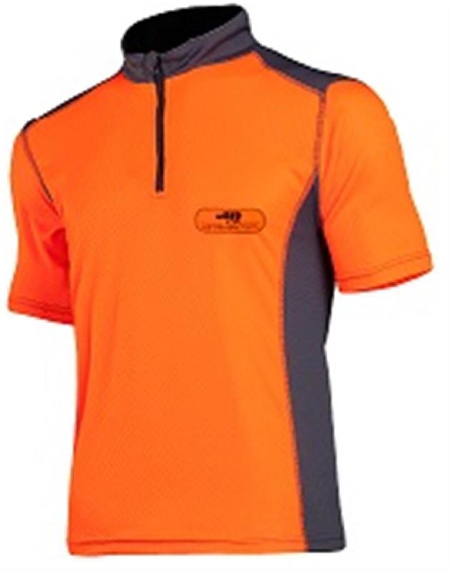 Tee-shirt bicolore fluo orange/gris SIP - Taille M - Anti-capillarité - Séchage rapide - Confort de travail_0