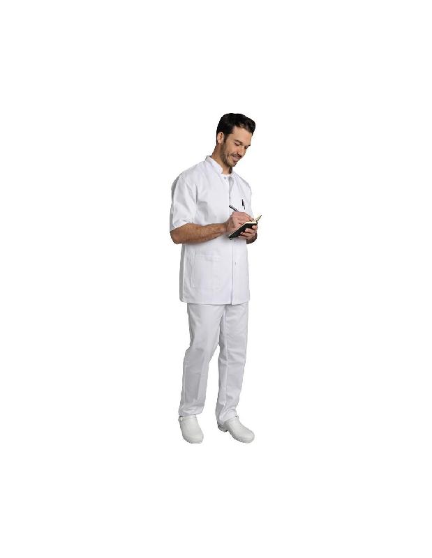 Tunique homme manches courtes écologique Denis 100% coton 200 gr./m2 - TNQDNCTBC-SN02/MCH_0