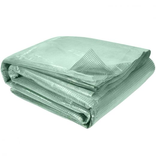 13638 - bâche de rechange verte 140 gr/m² pour serre tunnel 18m² 4 saisons crimée - ultra résistante et anti-UV_0