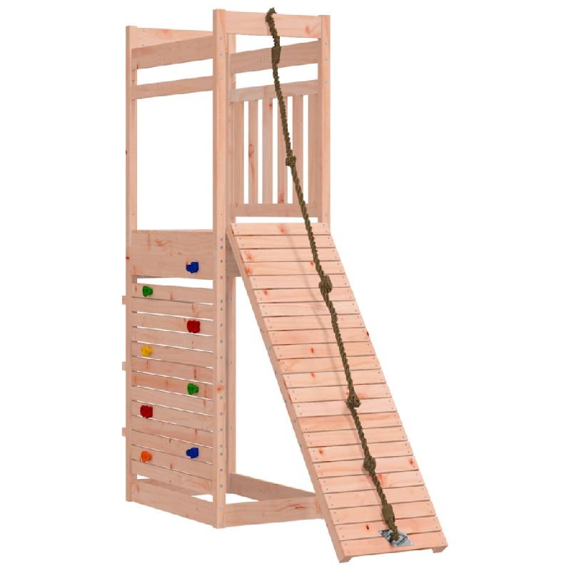 AIRE DE JEUX D\'EXTÉRIEUR BALANÇOIRES TOBOGGAN PORTIQUES ROBUSTE JEUX JARDIN 53 X 174 X 207 CM BOIS MASSIF DE DOUGLAS 02_0004677_0