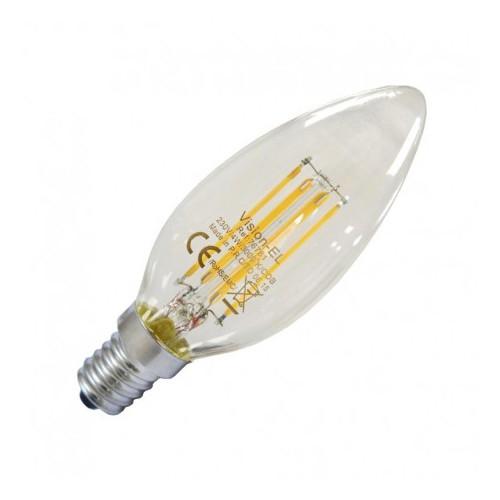 Ampoule led fil cob flamme e14 4w 3000°k claire_0