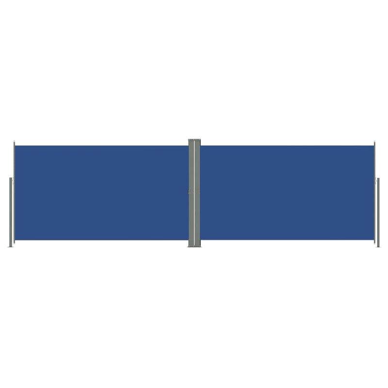AUVENT PARAVENT STORE BRISE-VUE LATÉRAL RÉTRACTABLE DE PATIO JARDIN TERRASSE BALCON PROTECTION VISUELLE ÉCRAN 160 X 600 CM BLEU 02_0007142_0
