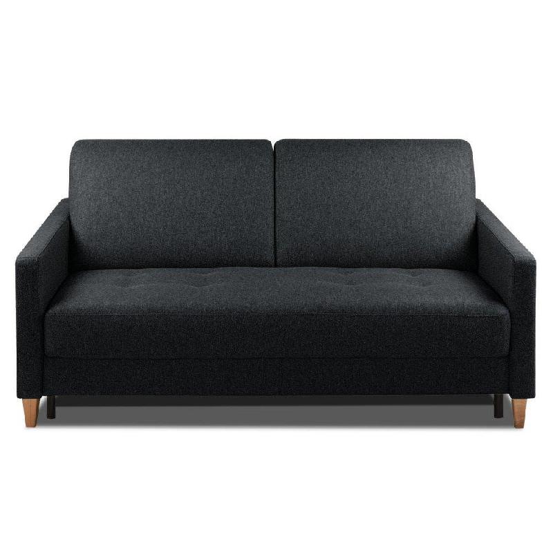 CANAPÉ CONVERTIBLE OGGETTO MATELAS 16 CM SYSTÈME EXPRESS SOMMIER LATTES 140CM RENATONISI POLYURÉTHANE NOIR_0