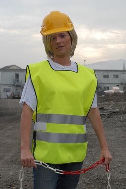 Chasuble de travail - maille fluorescente 100% polyester - bandes rétroréfléchissantes RETHIOTEX®_0